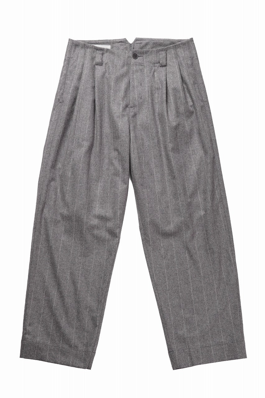 Hannibal. Wide Pleated Trousers / Homer 222. (GREY MARBLE)