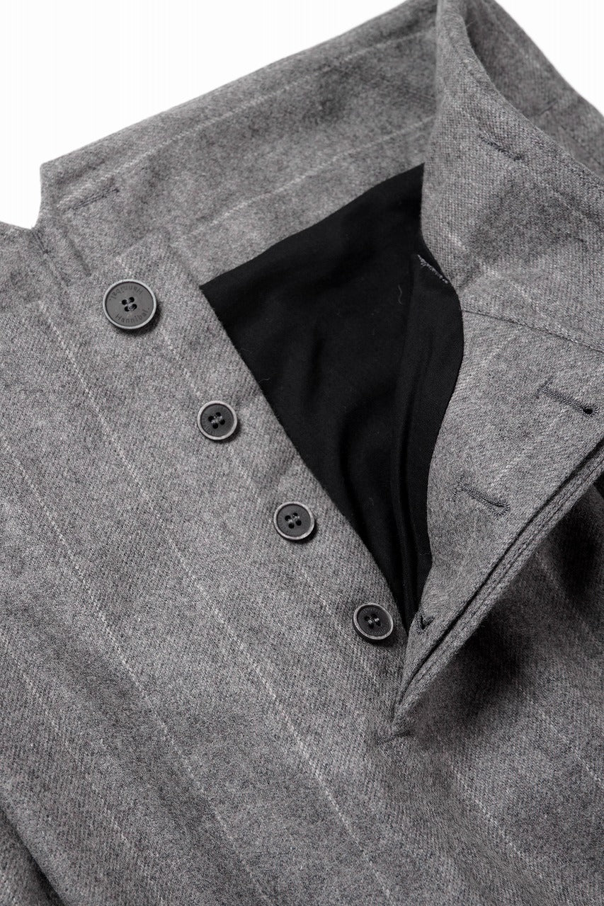 画像をギャラリービューアに読み込む, Hannibal. Wide Pleated Trousers / Homer 222. (GREY MARBLE)