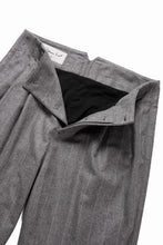 画像をギャラリービューアに読み込む, Hannibal. Wide Pleated Trousers / Homer 222. (GREY MARBLE)