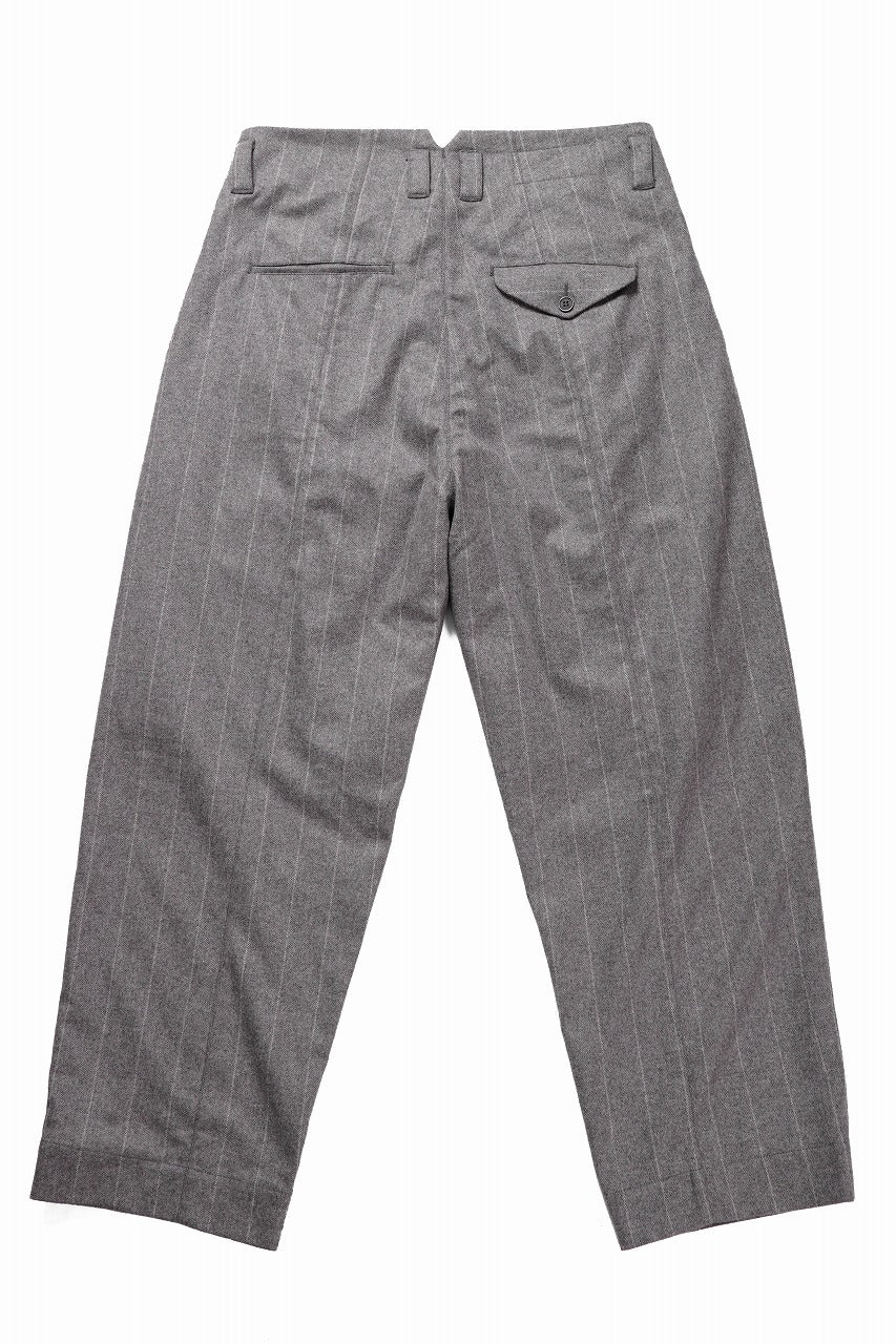 画像をギャラリービューアに読み込む, Hannibal. Wide Pleated Trousers / Homer 222. (GREY MARBLE)