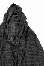 画像をギャラリービューアに読み込む, 【SAMPLE SALE】A.F ARTEFACT BIG HOODIE GOWN COAT / JP INK DYED (STRIPE)