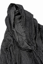 画像をギャラリービューアに読み込む, 【SAMPLE SALE】A.F ARTEFACT BIG HOODIE GOWN COAT / JP INK DYED (STRIPE)