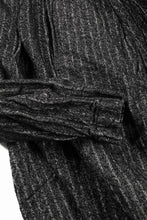 画像をギャラリービューアに読み込む, 【SAMPLE SALE】A.F ARTEFACT BIG HOODIE GOWN COAT / JP INK DYED (STRIPE)