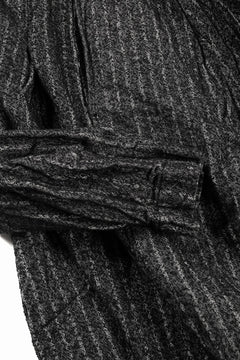 画像をギャラリービューアに読み込む, 【SAMPLE SALE】A.F ARTEFACT BIG HOODIE GOWN COAT / JP INK DYED (STRIPE)