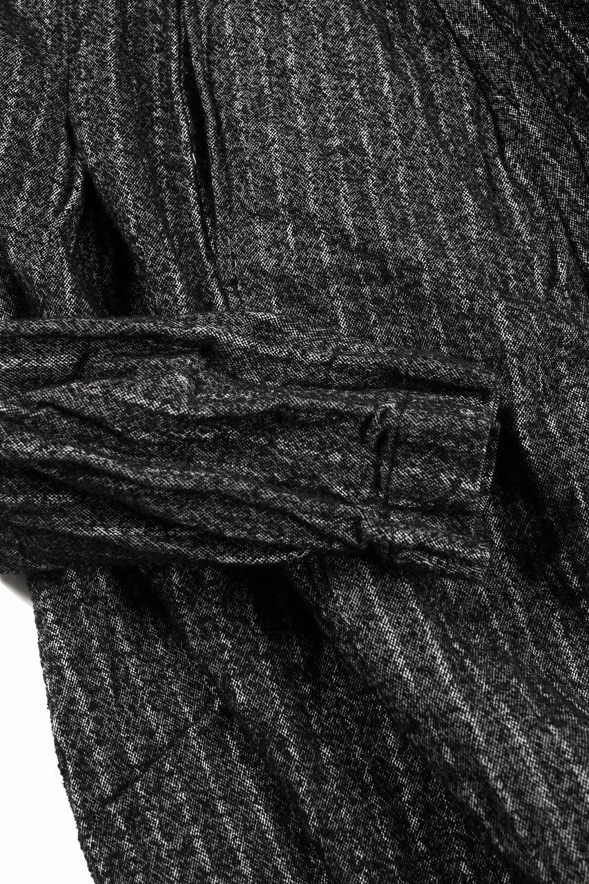 画像をギャラリービューアに読み込む, 【SAMPLE SALE】A.F ARTEFACT BIG HOODIE GOWN COAT / JP INK DYED (STRIPE)