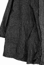 画像をギャラリービューアに読み込む, 【SAMPLE SALE】A.F ARTEFACT BIG HOODIE GOWN COAT / JP INK DYED (STRIPE)