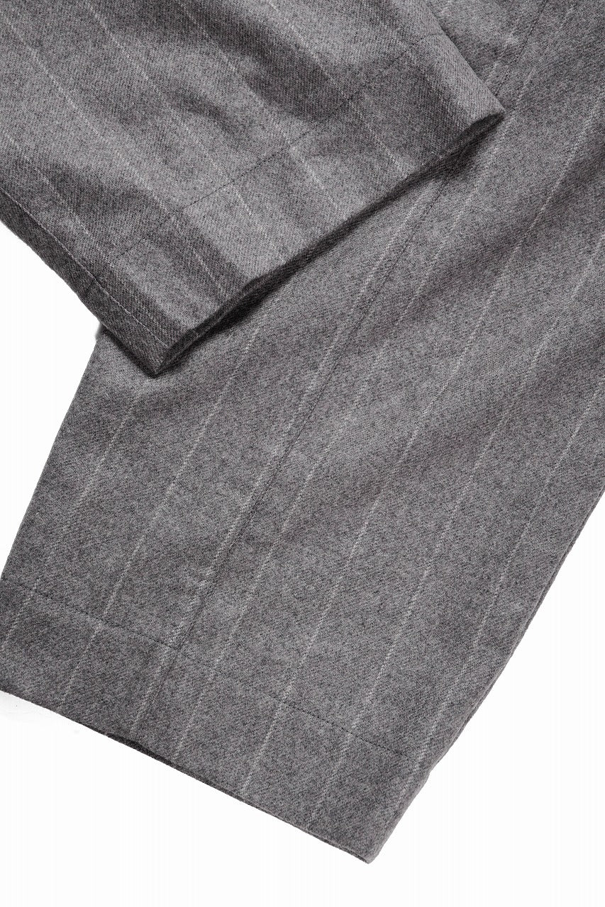 Hannibal. Wide Pleated Trousers / Homer 222. (GREY MARBLE)