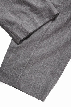 画像をギャラリービューアに読み込む, Hannibal. Wide Pleated Trousers / Homer 222. (GREY MARBLE)