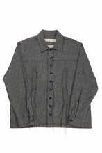 画像をギャラリービューアに読み込む, A TENTATIVE ATELIER Abel G. MULTI-STITCHES WORKER SHIRT (BLACK)