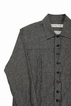 画像をギャラリービューアに読み込む, A TENTATIVE ATELIER Abel G. MULTI-STITCHES WORKER SHIRT (BLACK)
