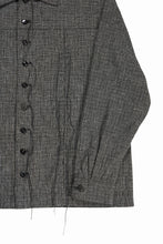 画像をギャラリービューアに読み込む, A TENTATIVE ATELIER Abel G. MULTI-STITCHES WORKER SHIRT (BLACK)