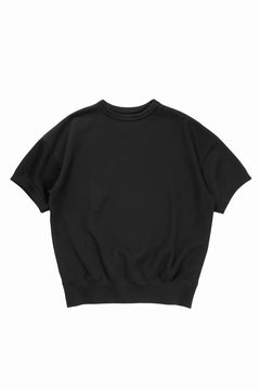 画像をギャラリービューアに読み込む, N/07 BASIC TOP / RIBBED CARDBOARD KNIT JERSEY (BLACK)