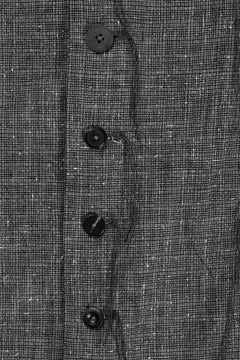 画像をギャラリービューアに読み込む, A TENTATIVE ATELIER Abel G. MULTI-STITCHES WORKER SHIRT (BLACK)