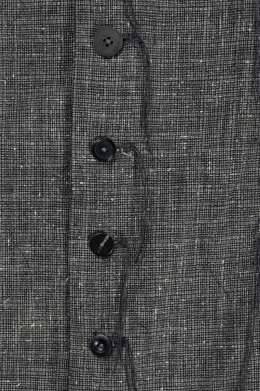 画像をギャラリービューアに読み込む, A TENTATIVE ATELIER Abel G. MULTI-STITCHES WORKER SHIRT (BLACK)