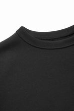 画像をギャラリービューアに読み込む, N/07 BASIC TOP / RIBBED CARDBOARD KNIT JERSEY (BLACK)
