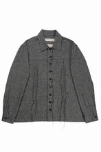 画像をギャラリービューアに読み込む, A TENTATIVE ATELIER Abel G. MULTI-STITCHES WORKER SHIRT (BLACK)