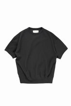 画像をギャラリービューアに読み込む, N/07 BASIC TOP / RIBBED CARDBOARD KNIT JERSEY (BLACK)