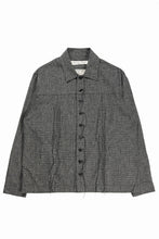 画像をギャラリービューアに読み込む, A TENTATIVE ATELIER Abel G. MULTI-STITCHES WORKER SHIRT (BLACK)