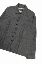 画像をギャラリービューアに読み込む, A TENTATIVE ATELIER Abel G. MULTI-STITCHES WORKER SHIRT (BLACK)