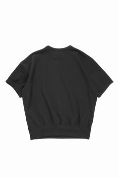 画像をギャラリービューアに読み込む, N/07 BASIC TOP / RIBBED CARDBOARD KNIT JERSEY (BLACK)