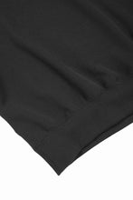 画像をギャラリービューアに読み込む, N/07 BASIC TOP / RIBBED CARDBOARD KNIT JERSEY (BLACK)