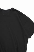 画像をギャラリービューアに読み込む, N/07 BASIC TOP / RIBBED CARDBOARD KNIT JERSEY (BLACK)