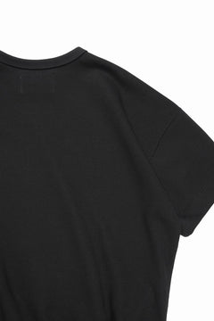 画像をギャラリービューアに読み込む, N/07 BASIC TOP / RIBBED CARDBOARD KNIT JERSEY (BLACK)