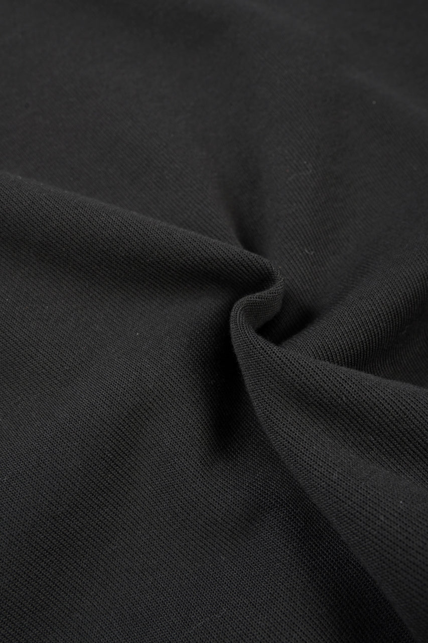 画像をギャラリービューアに読み込む, N/07 BASIC TOP / RIBBED CARDBOARD KNIT JERSEY (BLACK)