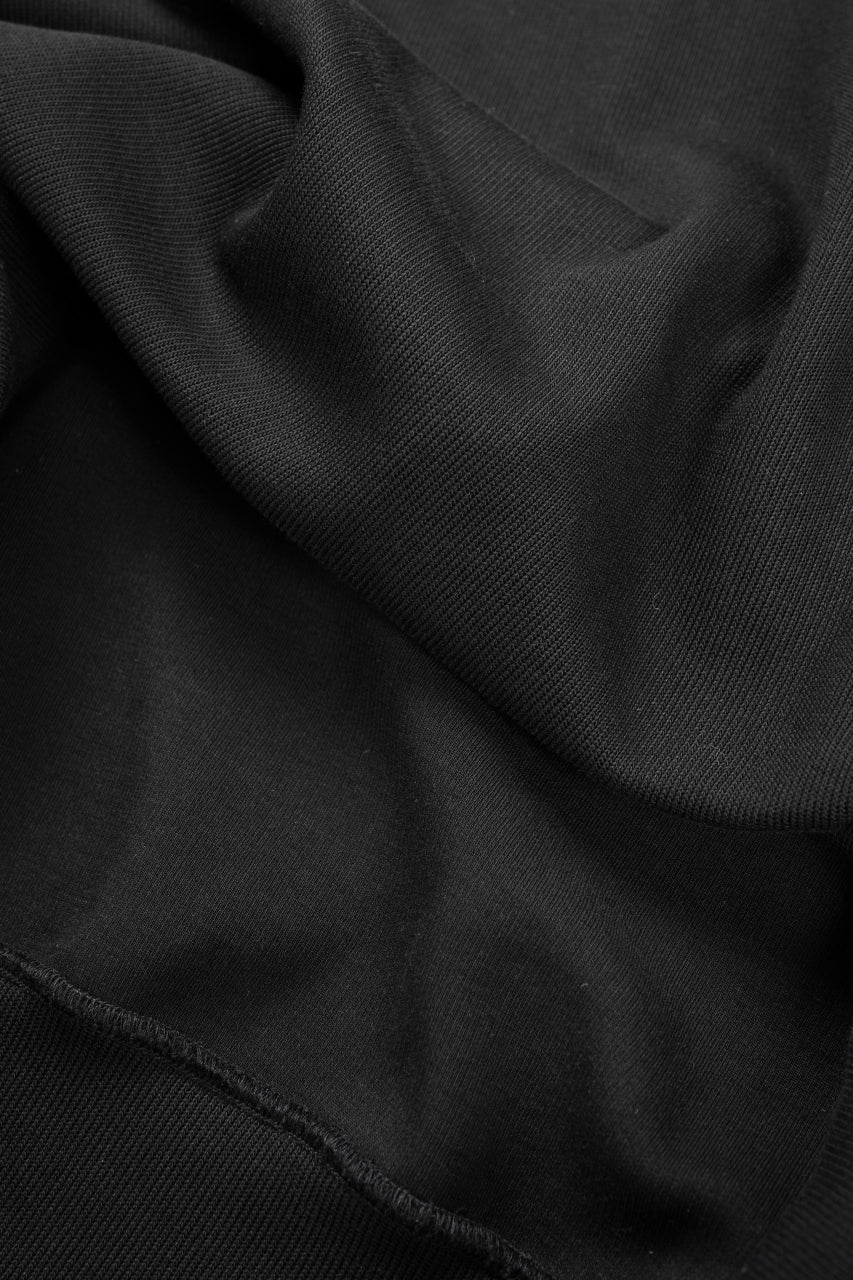 画像をギャラリービューアに読み込む, N/07 BASIC TOP / RIBBED CARDBOARD KNIT JERSEY (BLACK)