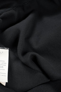 画像をギャラリービューアに読み込む, N/07 BASIC TOP / RIBBED CARDBOARD KNIT JERSEY (BLACK)