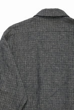画像をギャラリービューアに読み込む, A TENTATIVE ATELIER Abel G. MULTI-STITCHES WORKER SHIRT (BLACK)