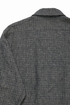 画像をギャラリービューアに読み込む, A TENTATIVE ATELIER Abel G. MULTI-STITCHES WORKER SHIRT (BLACK)