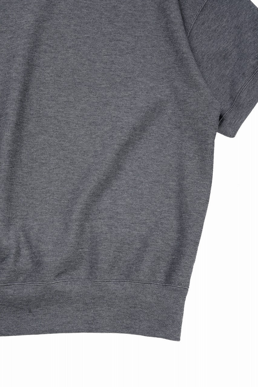 画像をギャラリービューアに読み込む, N/07 BASIC TOP / RIBBED CARDBOARD KNIT JERSEY (GREY)