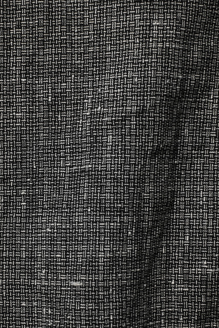 A TENTATIVE ATELIER Abel G. MULTI-STITCHES WORKER SHIRT (BLACK)