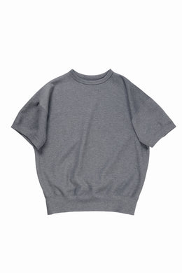 N/07 BASIC TOP / RIBBED CARDBOARD KNIT JERSEY (GREY)