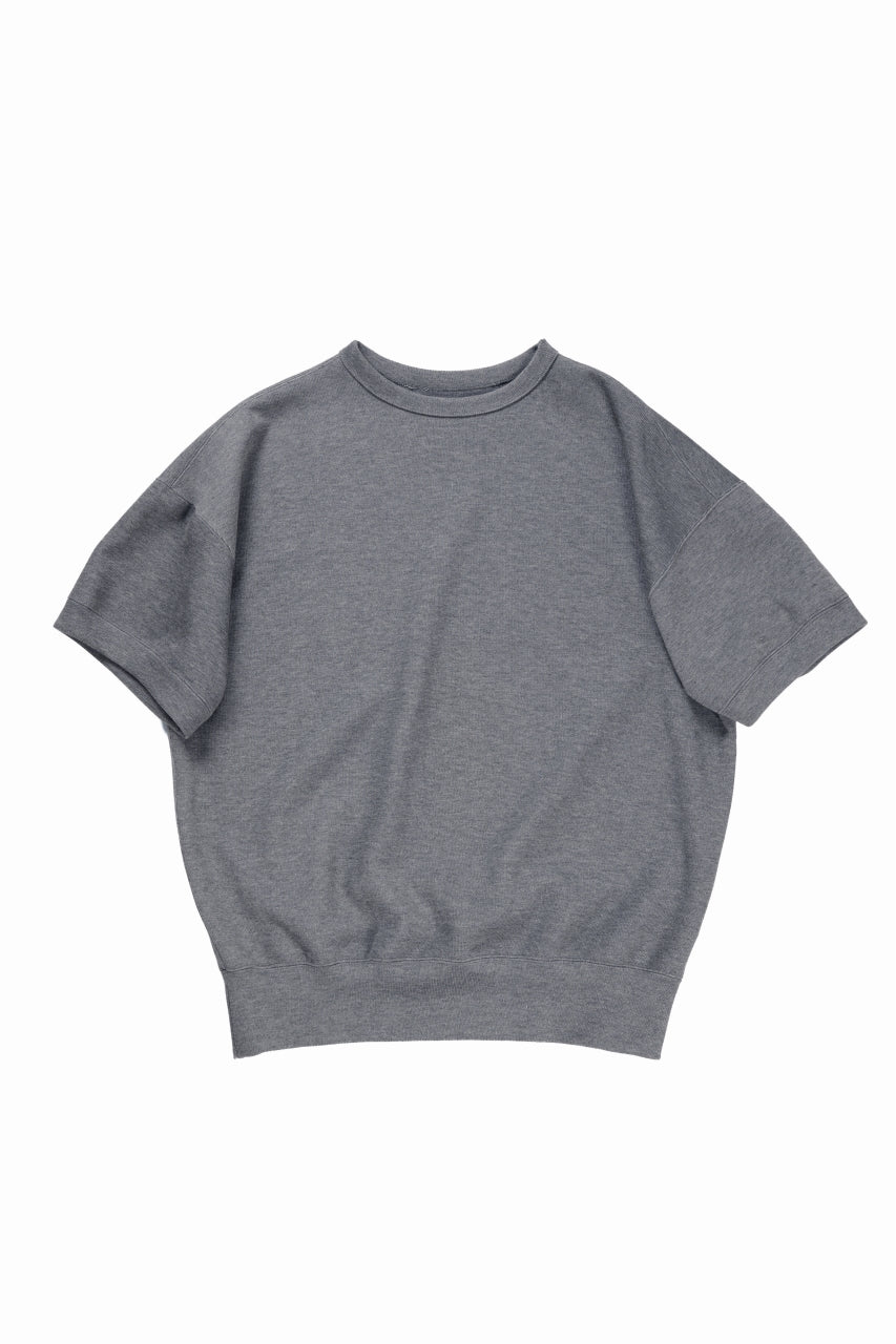 画像をギャラリービューアに読み込む, N/07 BASIC TOP / RIBBED CARDBOARD KNIT JERSEY (GREY)