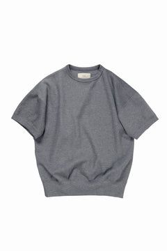 画像をギャラリービューアに読み込む, N/07 BASIC TOP / RIBBED CARDBOARD KNIT JERSEY (GREY)