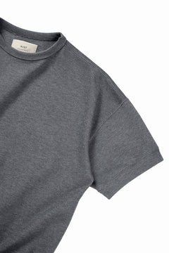 画像をギャラリービューアに読み込む, N/07 BASIC TOP / RIBBED CARDBOARD KNIT JERSEY (GREY)