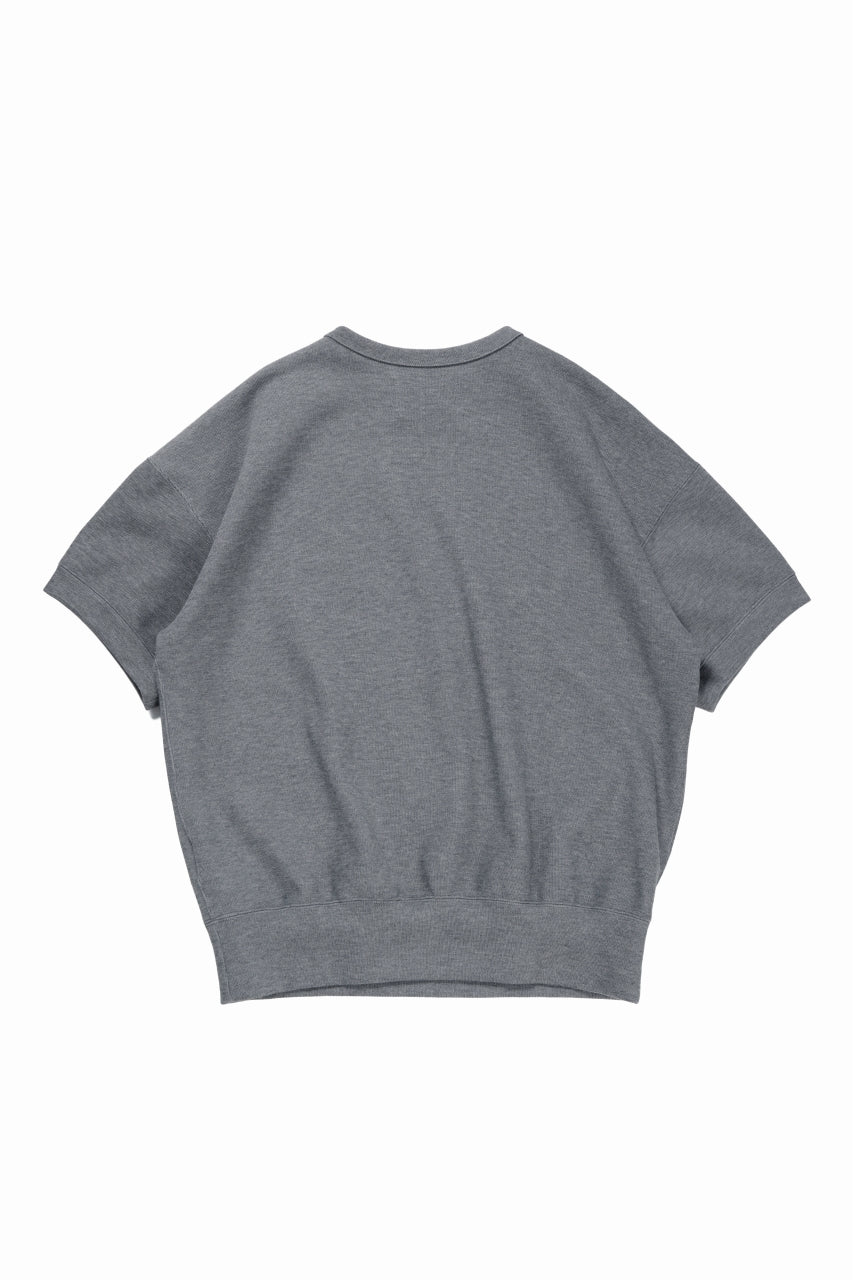 画像をギャラリービューアに読み込む, N/07 BASIC TOP / RIBBED CARDBOARD KNIT JERSEY (GREY)