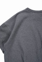 画像をギャラリービューアに読み込む, N/07 BASIC TOP / RIBBED CARDBOARD KNIT JERSEY (GREY)