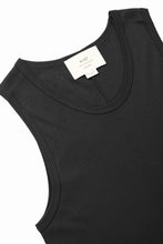 画像をギャラリービューアに読み込む, N/07 MINIMAL TANK TOP / MVS SPIRAL TELECO (BLACK)
