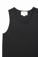 画像をギャラリービューアに読み込む, N/07 MINIMAL TANK TOP / MVS SPIRAL TELECO (BLACK)