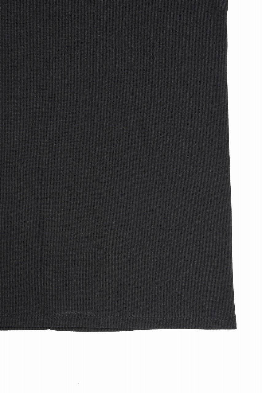 画像をギャラリービューアに読み込む, N/07 MINIMAL TANK TOP / MVS SPIRAL TELECO (BLACK)