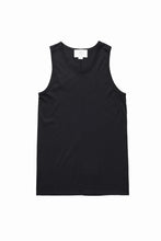 画像をギャラリービューアに読み込む, N/07 MINIMAL TANK TOP / MVS SPIRAL TELECO (BLACK)