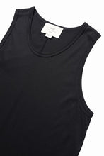 画像をギャラリービューアに読み込む, N/07 MINIMAL TANK TOP / MVS SPIRAL TELECO (BLACK)