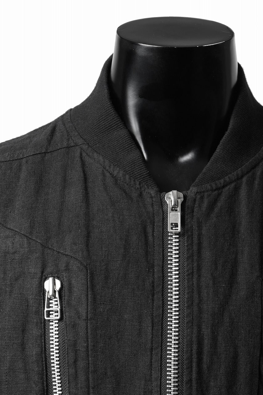 Load image into Gallery viewer, 【SAMPLE SALE】A.F ARTEFACT CUT OFF COMBI TANKER JACKET / LIGHT PADDED (BLACK×ORANGE)