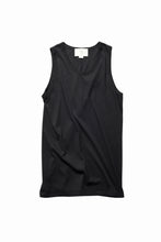 画像をギャラリービューアに読み込む, N/07 MINIMAL TANK TOP / MVS SPIRAL TELECO (BLACK)