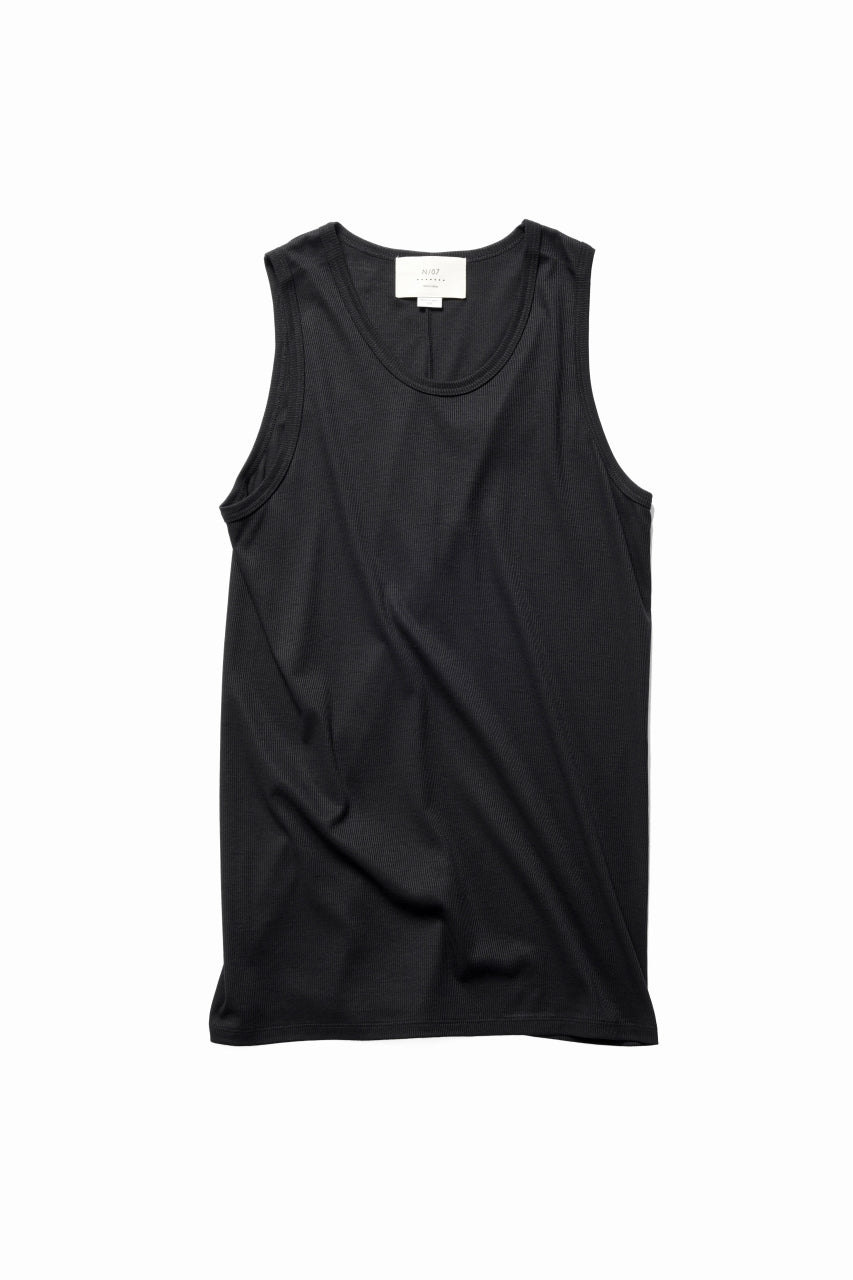 N/07 MINIMAL TANK TOP / MVS SPIRAL TELECO (BLACK)