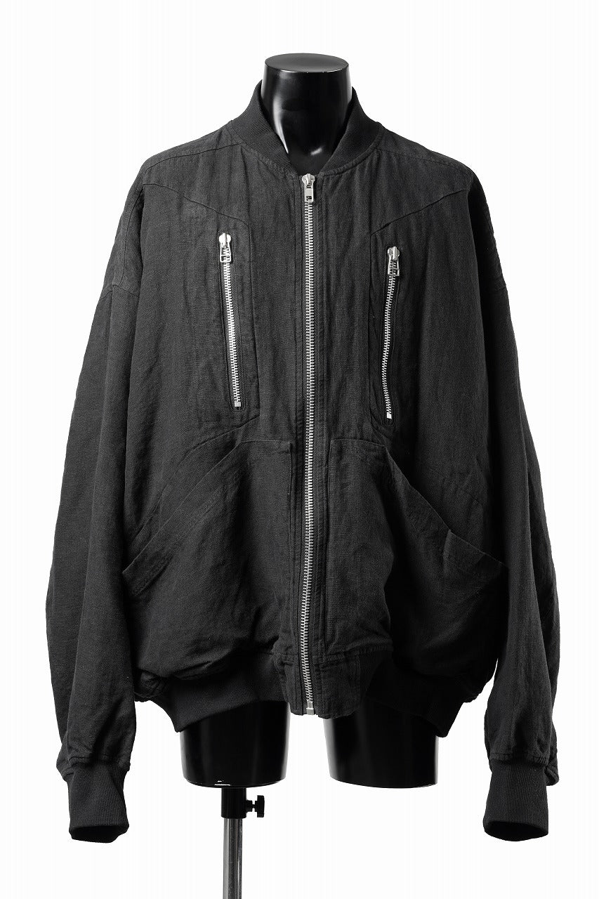 Load image into Gallery viewer, 【SAMPLE SALE】A.F ARTEFACT CUT OFF COMBI TANKER JACKET / LIGHT PADDED (BLACK×ORANGE)
