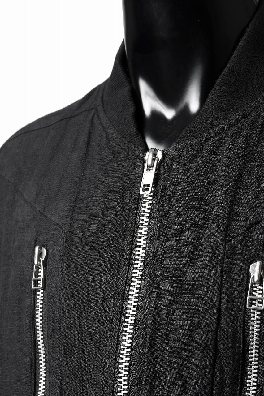 Load image into Gallery viewer, 【SAMPLE SALE】A.F ARTEFACT CUT OFF COMBI TANKER JACKET / LIGHT PADDED (BLACK×ORANGE)